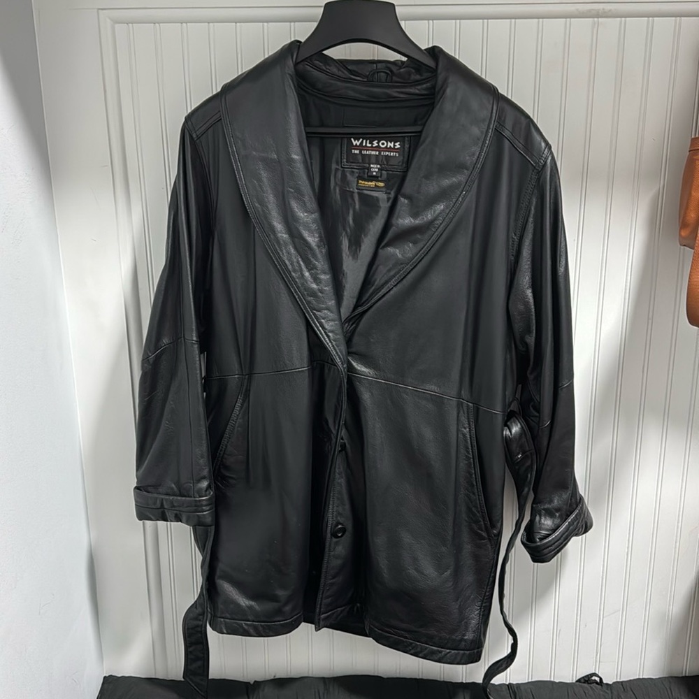 Wilson Leather Mid-Length Womens Coat